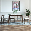 Adira Large White  Dining Set - 4 Winston Grey Chairs | MidinMod | TX | Best Furniture stores in Houston