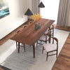 Adira XLarge Walnut Dining Set | 6 Winston Beige Dining Chairs | Houston TX | Best Furniture stores in Houston