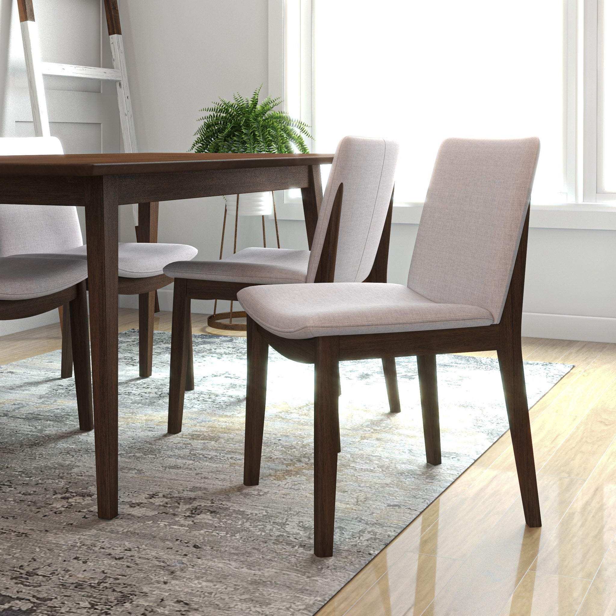 Grey beige dining discount chairs