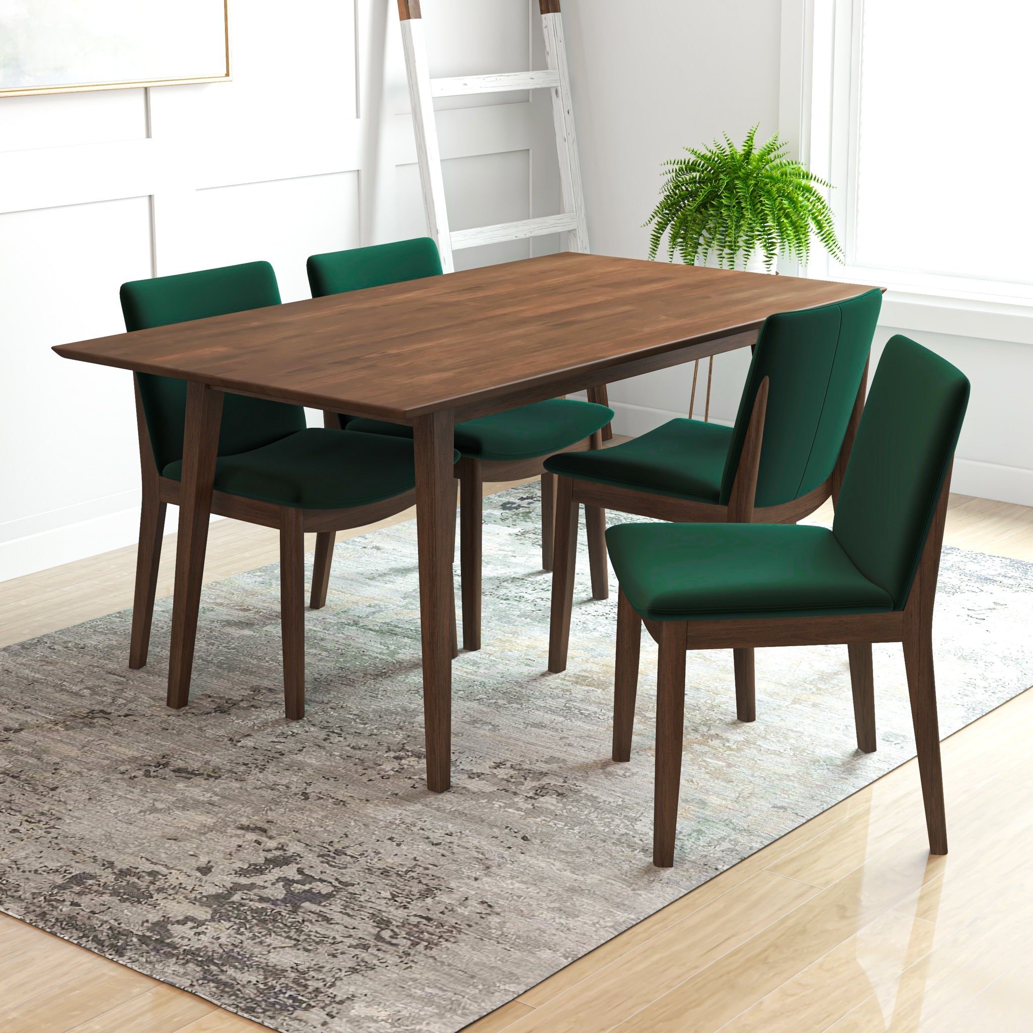 Green dining discount table set