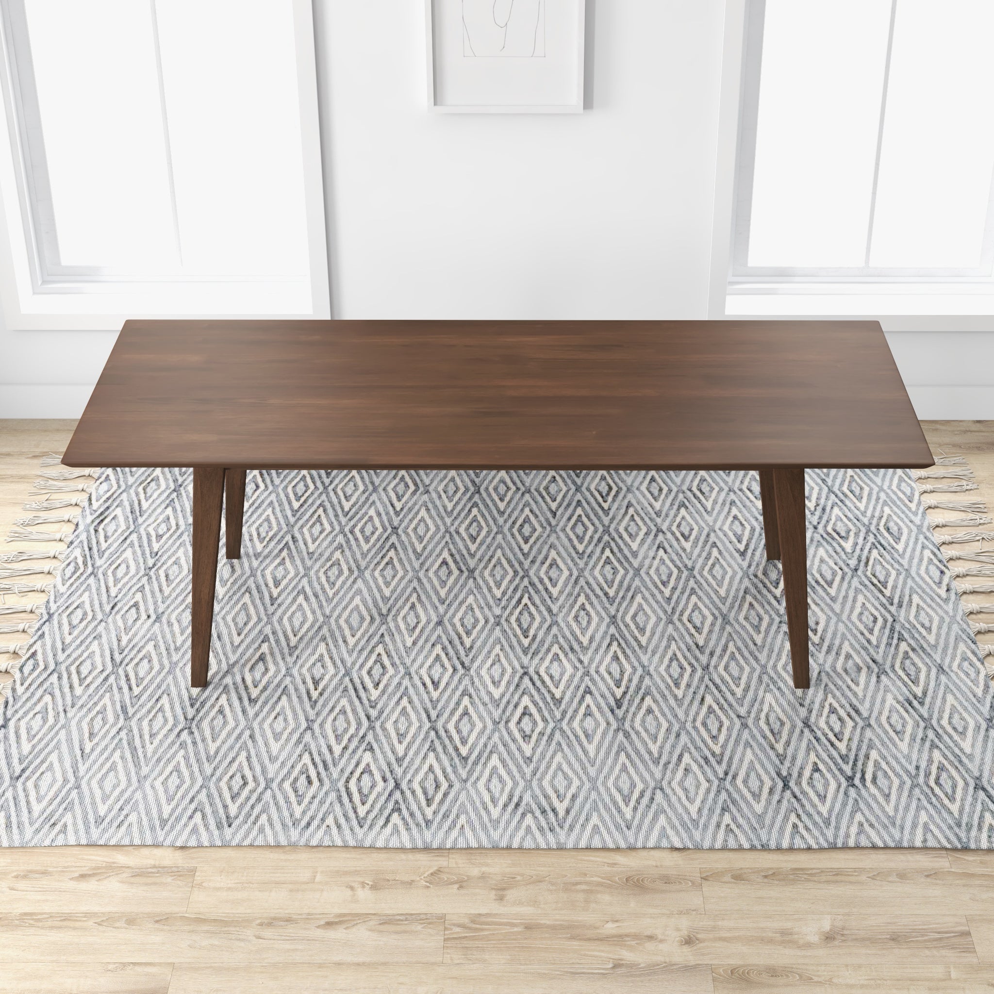 Adira Solid Wood Walnut XLarge Dining Table - MidinMod