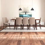 Adira XLarge Walnut Dining Set - 8 Evette Beige Velvet Chairs | MidinMod | TX | Best Furniture stores in Houston