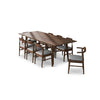 Adira XLarge Walnut Dining Set - 6 Zola Grey Chairs | MidinMod | TX | Best Furniture stores in Houston