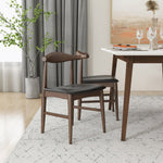 Alpine Large White Dining Set - 4 Winston Black Leather Chairs | MidinMod | TX | Best Furniture stores in Houston