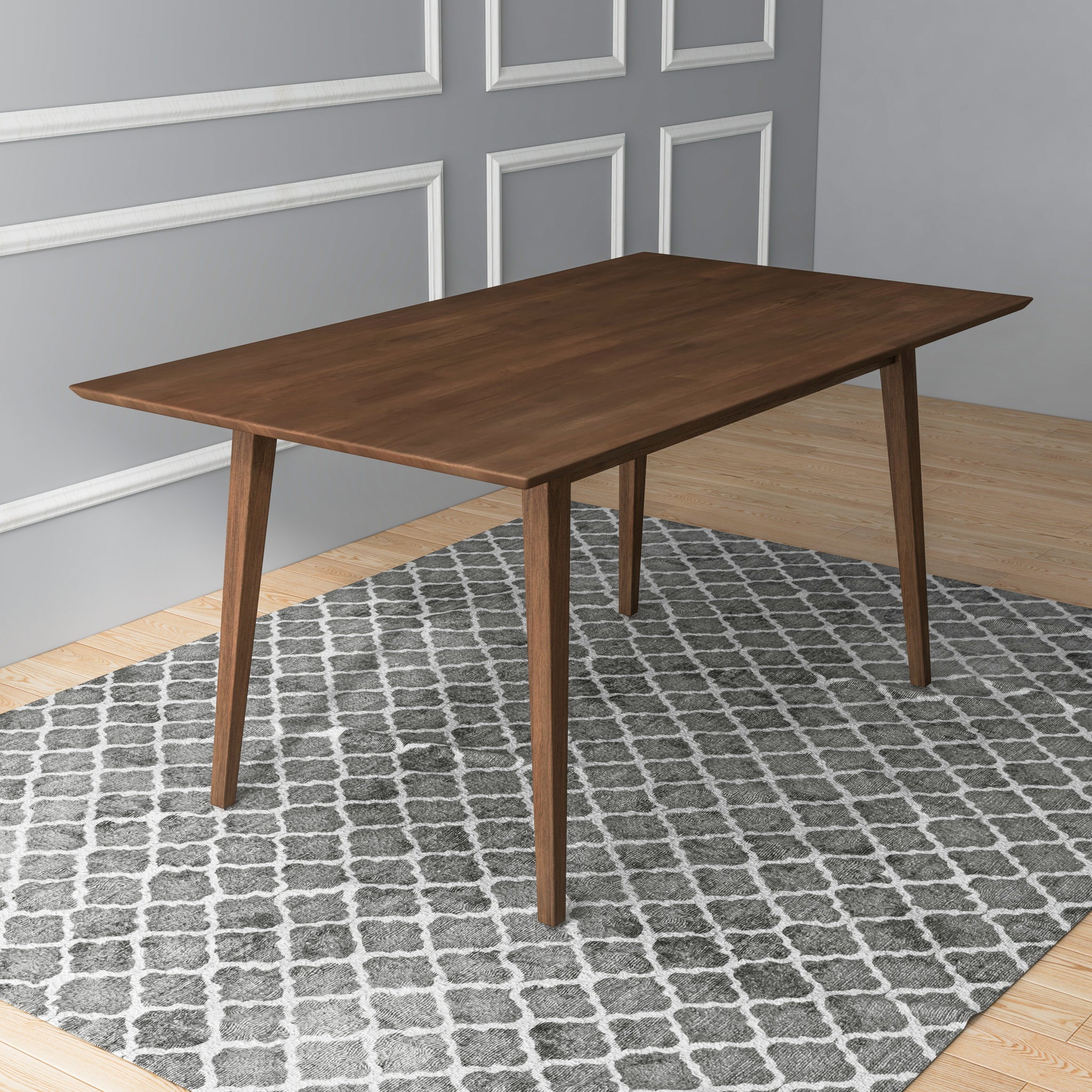 Alpine Large Walnut Dining Table - MidinMod