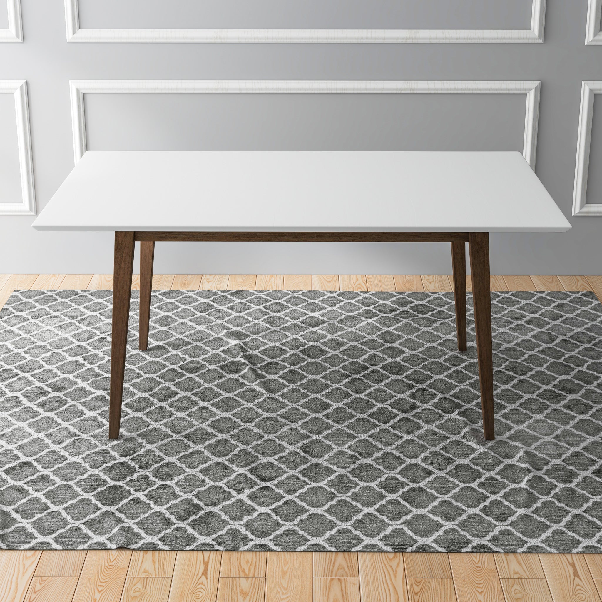 Alpine Large White Dining Table - MidinMod