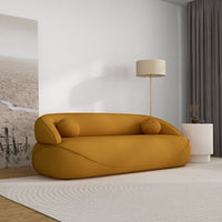 Brody Sofa - Mustard Yellow Boucle | Mid in Mod | Houston TX | Best Furniture stores in Houston