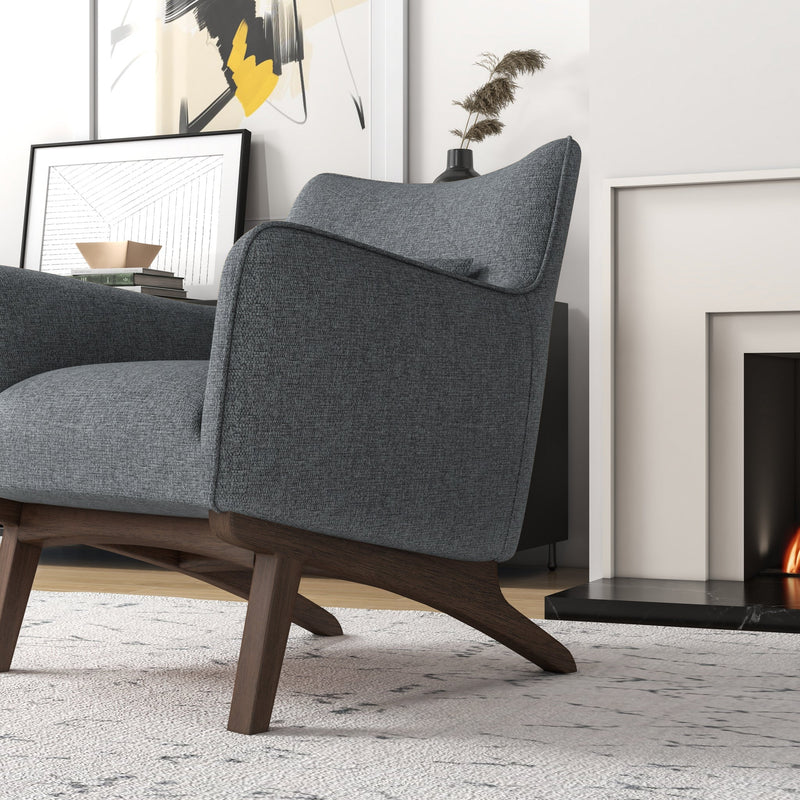 Casper Lounge Chair - Gray Linen | MidinMod | Houston TX | Best Furniture stores in Houston