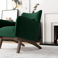 Casper Lounge Chair - Dark Green Velvet | MidinMod | Houston TX | Best Furniture stores in Houston
