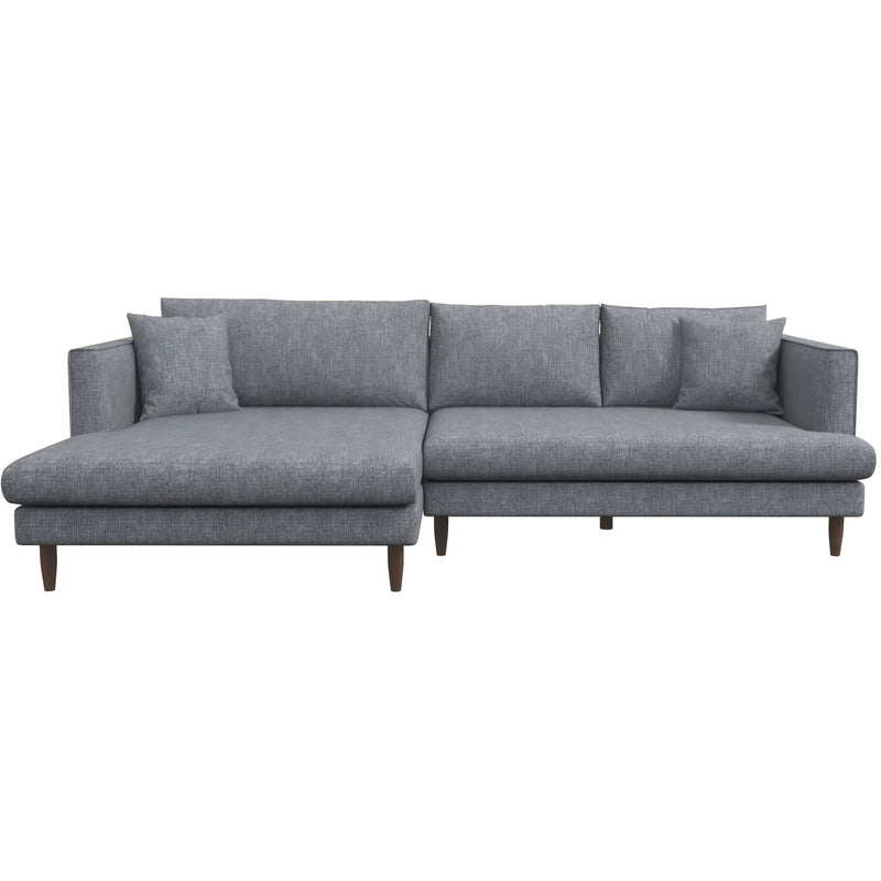 Delano Sectional Sofa - Grey Linen Left Chaise | MidinMod | Houston | Best Furniture stores in Houston