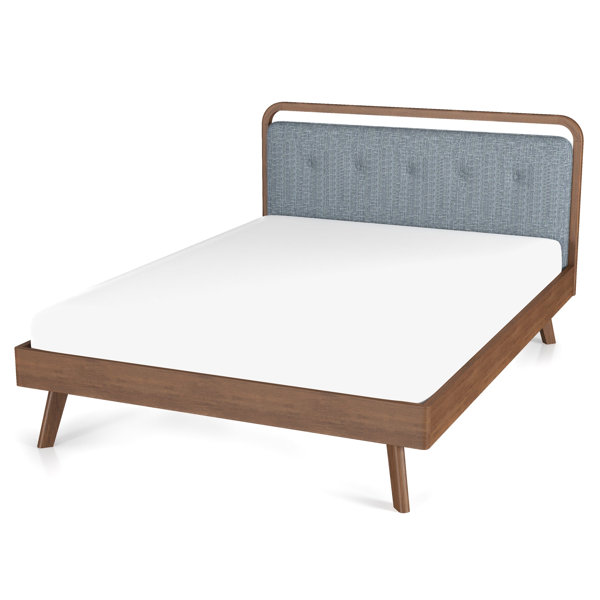 Modern Divani Wood Platform Bed (Queen) - MidinMod