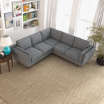Ernest L Shape Grey Corner Sofa | Mid in Mod | Houston TX | Best Furniture stores in Houston