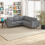 Ernest L Shape Grey Corner Sofa | Mid in Mod | Houston TX | Best Furniture stores in Houston