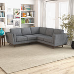 Ernest L Shape Grey Corner Sofa | Mid in Mod | Houston TX | Best Furniture stores in Houston