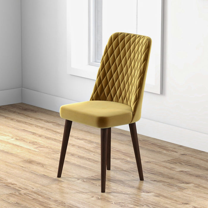 Evette Mid Century Modern Dining Chair - Gold | MidinMod | TX | Best Furniture stores in Houston