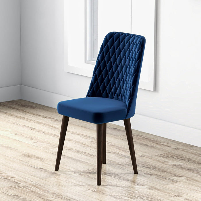 Evette Mid Century Modern Dining Chair - Navy Blue  | MidinMod |  TX | Best Furniture stores in Houston