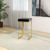 Felicia Black Velvet Bar Stool  | MidinMod | Houston TX | Best Furniture stores in Houston
