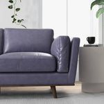 Ferre Leather Sofa - Blue Gray Leather  | MidinMod | Houston TX | Best Furniture stores in Houston