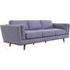 Ferre Leather Sofa - Blue Gray Leather  | MidinMod | Houston TX | Best Furniture stores in Houston