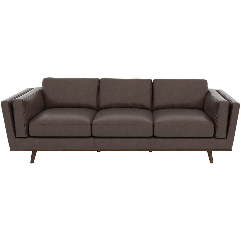 Ferre Leather Sofa - Brown Leather | MidinMod | Houston TX | Best Furniture stores in Houston