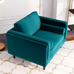 Fordham Lounge Chair - Teal Velvet | MidinMod | Houston TX | Best Furniture stores in Houston