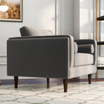 Fordham Lounge Chair (Grey Velvet) | Mid in Mod | Houston TX | Best Furniture stores in Houston