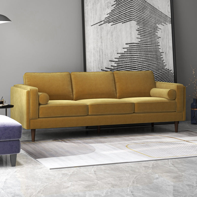 Fordham Sofa - Gold Velvet  | MidinMod | Houston TX | Best Furniture stores in Houston