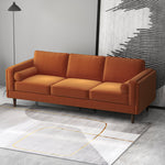 Fordham Sofa - Burnt Orange Velvet | MidinMod | Houston TX | Best Furniture stores in Houston