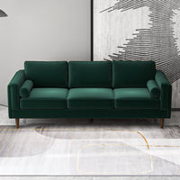 Fordham Sofa - Dark Green Velvet | MidinMod | Houston TX | Best Furniture stores in Houston