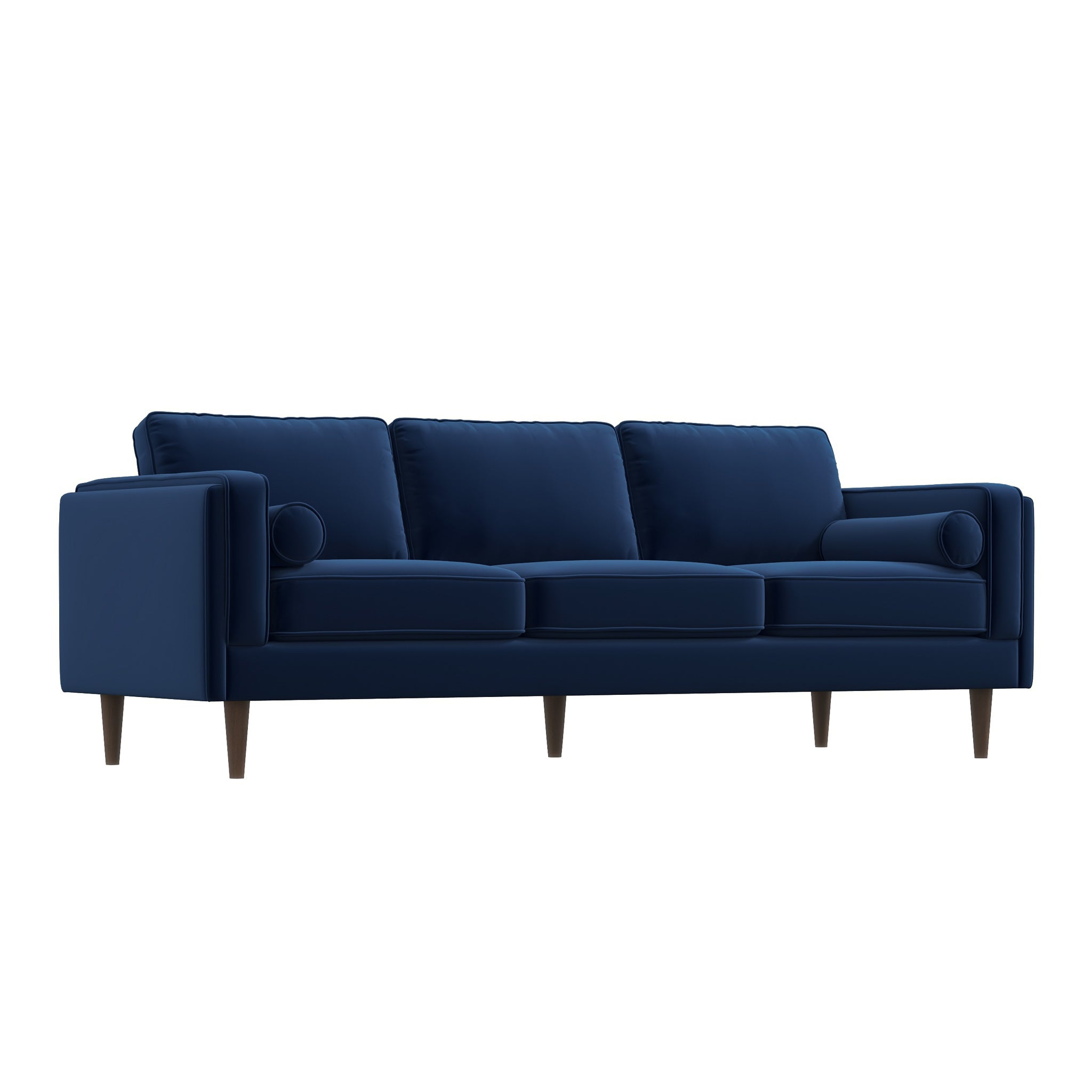 Fordham Navy Blue Velvet Sofa - MidinMod