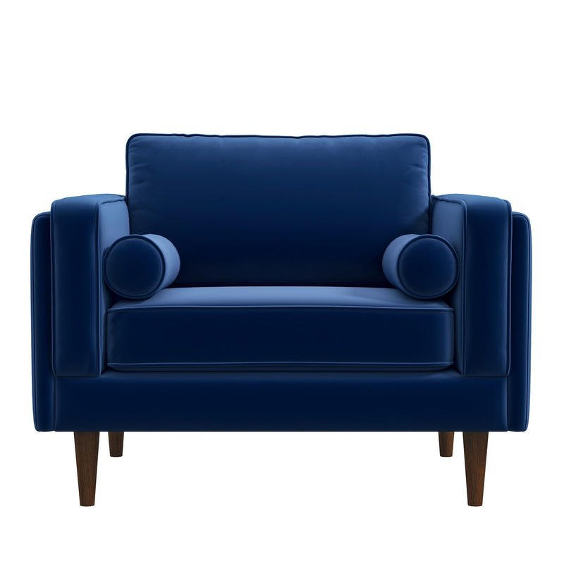 Fordham Lounge Chair (Navy Blue Velvet) | MidinMod | Houston TX | Best Furniture stores in Houston
