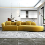 Galleria Sectional  Sofa - Gold Velvet Couch | MidinMod |TX | Best Furniture stores in Houston