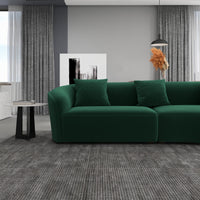 Galleria Sectional Sofa - Dark Green Velvet | MidinMod |TX | Best Furniture stores in Houston