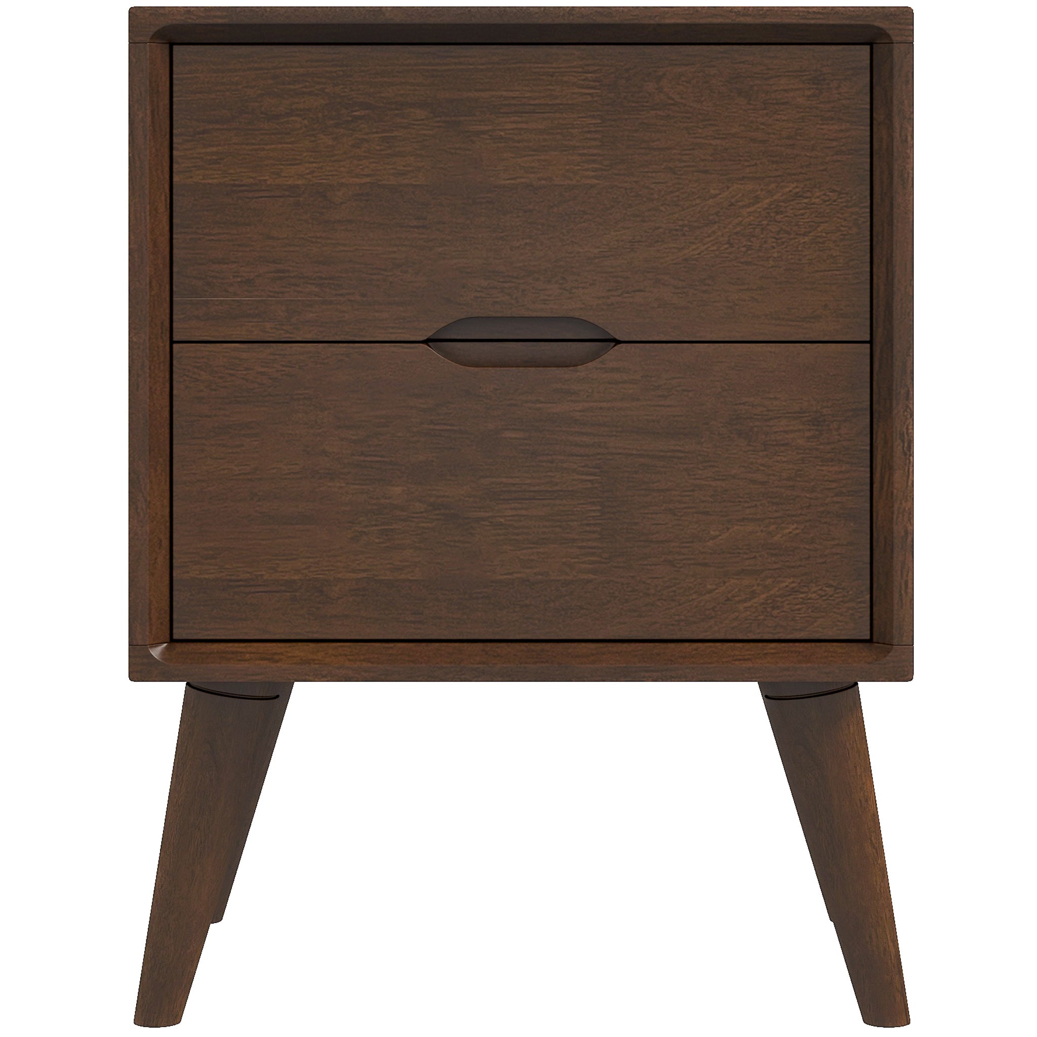 Grace Brown Night Stand with 2 Drawers - MidinMod