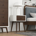 Hayes White Solid Wood Night Stand | MidinMod | Houston TX | Best Furniture stores in Houston