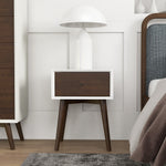 Hayes White Solid Wood Night Stand | MidinMod | Houston TX | Best Furniture stores in Houston