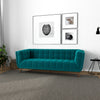 Kano Sofa  86" - Teal Velvet  | Mid in Mod | Houston TX | Best Furniture stores in Houston