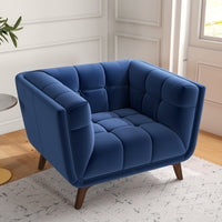 Kano Lounge Chair -  Navy Blue Velvet | MidinMod | Houston TX | Best Furniture stores in Houston