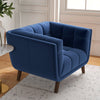 Kano Lounge Chair -  Navy Blue Velvet | MidinMod | Houston TX | Best Furniture stores in Houston