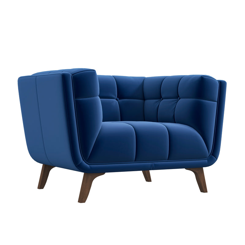 Kano Lounge Chair -  Navy Blue Velvet | MidinMod | Houston TX | Best Furniture stores in Houston