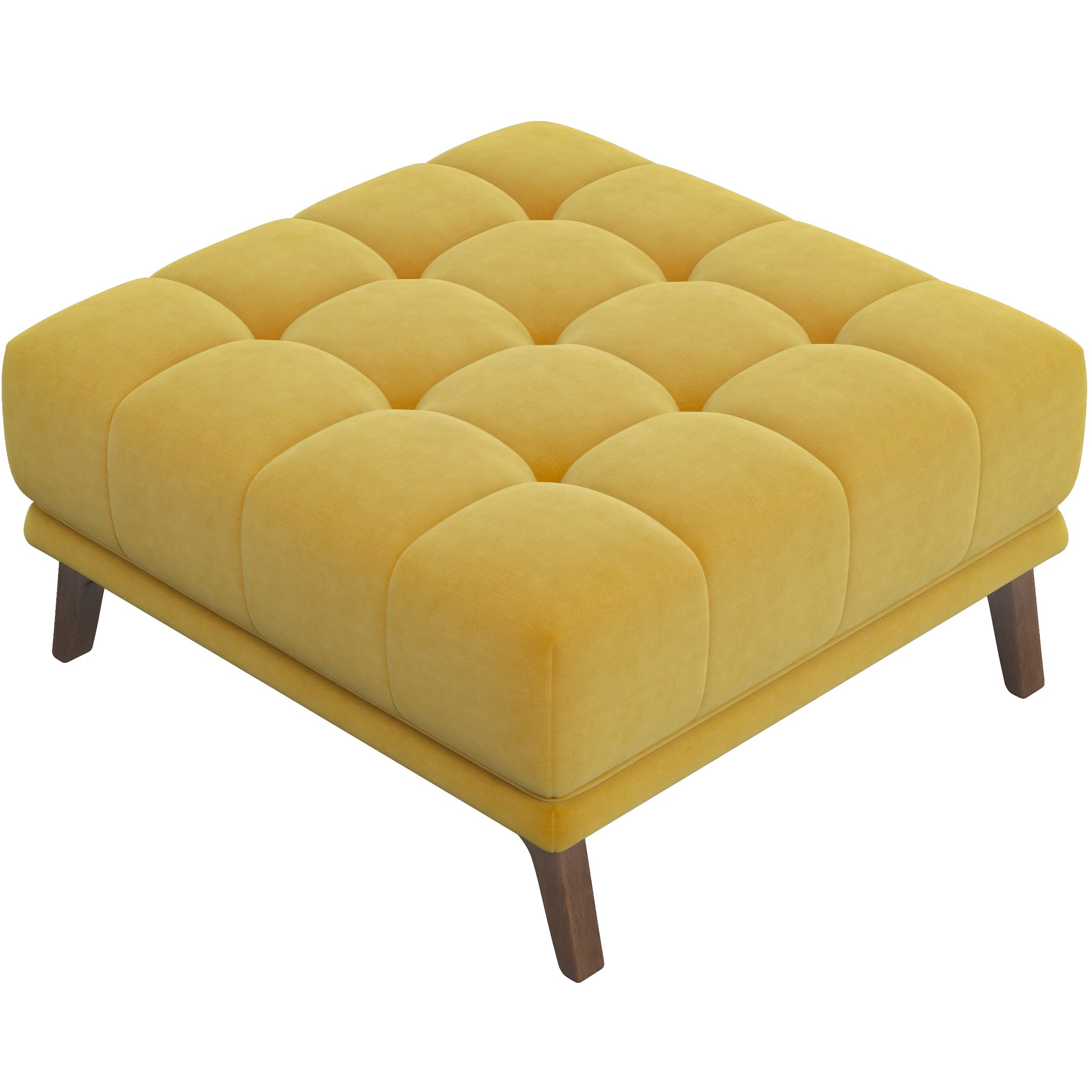 Kano Gold Velvet Ottoman - MidinMod