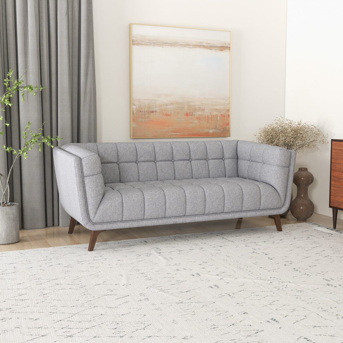 Kano Sofa 78" -  Light Gray  | Mid in Mod | Houston TX | Best Furniture stores in Houston