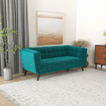 Kano Sofa 78" - Teal Velvet  | MidinMod | Houston TX | Best Furniture stores in Houston