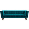 Kano Sofa  86" - Teal Velvet  | Mid in Mod | Houston TX | Best Furniture stores in Houston