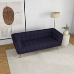 Kano Sofa Large-Dark Blue Boucle Metal Feet | MidinMod | TX | Best Furniture stores in Houston