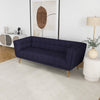 Kano Sofa Large-Dark Blue Boucle Metal Feet | MidinMod | TX | Best Furniture stores in Houston