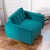 Kirby Lounge Chair (Teal Velvet) | Mid in Mod | Houston TX | Best Furniture stores in Houston