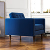 Kirby Lounge Chair (Navy Blue Velvet) | Mid in Mod | Houston TX | Best Furniture stores in Houston
