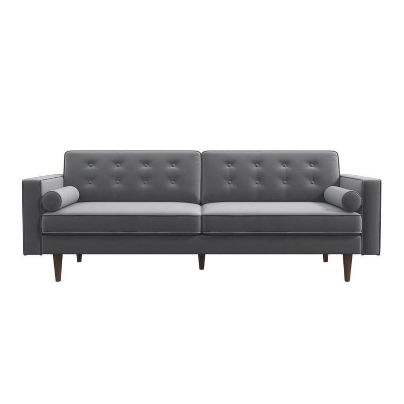 Kirby Sofa - Gray Velvet  | Mid in Mod | Houston TX | Best Furniture stores in Houston