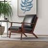 Kyle Arm Chair - Black Leather | MidinMod | Houston TX | Best Furniture stores in Houston